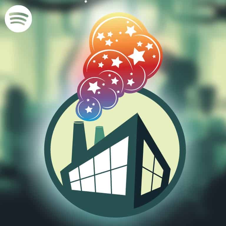 Spotify playlist thumbnail with Fable Factory logo, created to feature all artists released through the independent label